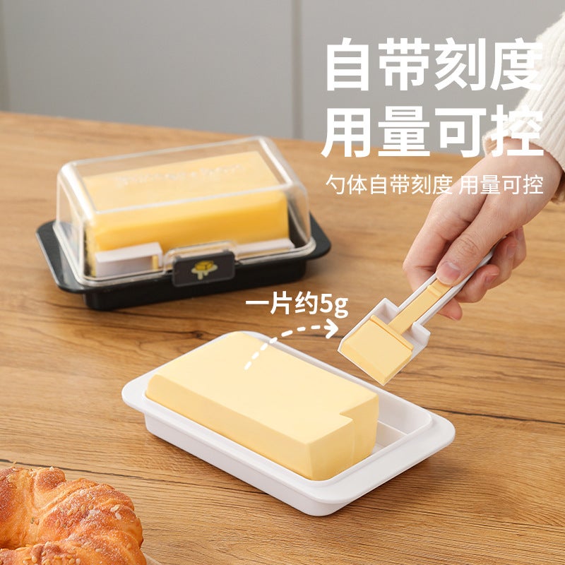 Butter Storage Box Cutting Sub-Packing Storage Box Refrigerator Fresh-Keeping Box Food Grade Frozen Cheese Cheese Slitting Knife - Image 4